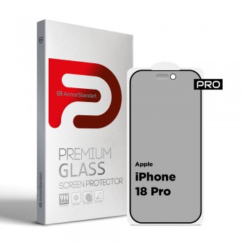 Защитное стекло ArmorStandart Pro Anti-spy Matte для Apple iPhone 18 Pro, 6.3 Защитное стекло ArmorStandart Pro Anti-spy Matte для Apple iPhone 18 Pro, 6.3