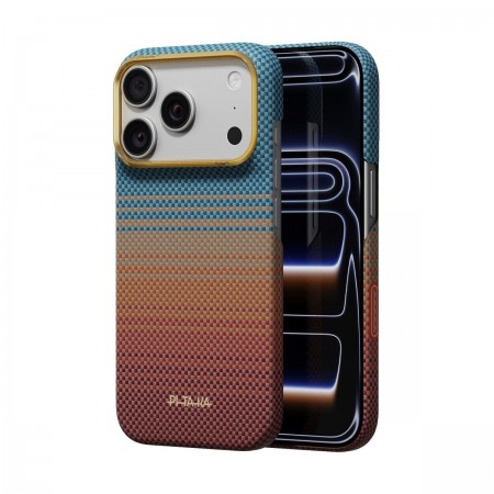 Ультратонкий чехол из арамидного волокна Pitaka Edge Case для iPhone 18 Pro, California Dream Sunset 2.0