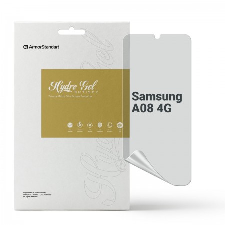 Гидрогелевая пленка ArmorStandart антишпион для Samsung A08 4G, диагональ 6.7