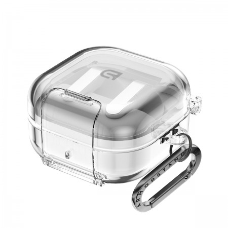 Чехол для наушников ArmorStandart AirLock Case для Samsung Galaxy Buds 4 / 4 Pro, TPU 2,5 мм, с подставкой, прозрачный