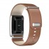 Шкіряний ремінець ArmorStandart Leather Loop для Whoop 5.0, каштановий зі сріблястими елементами