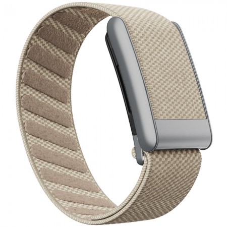 Нейлоновый ремешок ArmorStandart SuperKnit для Whoop MG, бежевый с серебристым