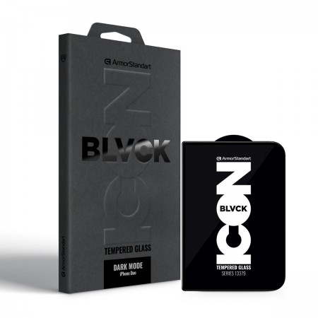 Защитное стекло ArmorStandart Dark Mode BI для Apple iPhone Duo, Black (черный)