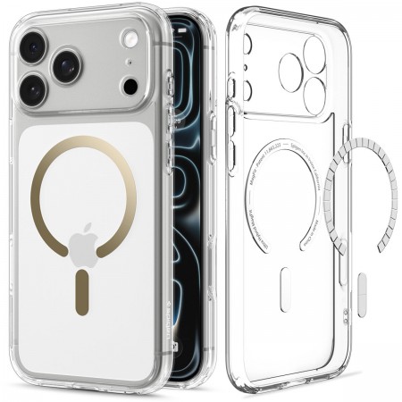 Чехол Spigen Ultra Hybrid MagSafe для iPhone 18 Pro Max/17 Pro Max Clear Gold