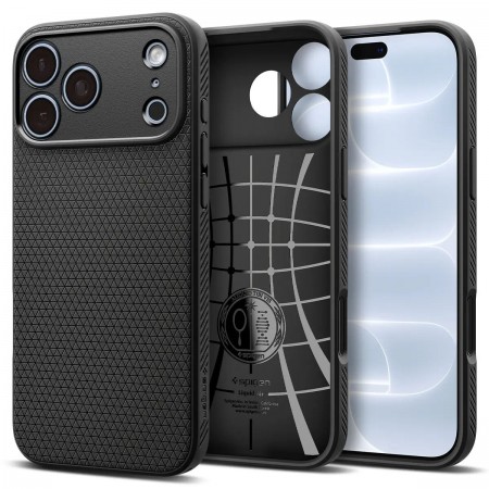 Чехол TPU Spigen Liquid Air для iPhone 18 Pro/17 Pro, Matte Black