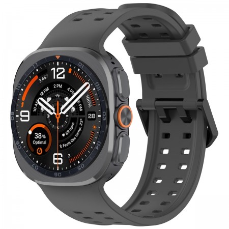 Силіконовий ремінець ArmorStandart для Samsung Galaxy Watch Ultra 2 / Ultra, Dark Grey (сірий)