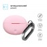Силіконовий чохол для кейса OPPO Enco Air5 Pro ArmorStandart Hang Case Pink з карабіном