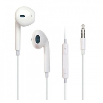 Навушники з мікрофоном no brand Earpods Copy White 3.5 мм, регулятор гучності