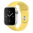 Ремінець для Apple Watch Sport Band 42/44/45/49 мм силіконовий жовтий