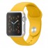 Ремінець для Apple Watch Sport Band 42/44/45/49 мм силіконовий жовтий