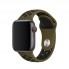 Ремешок для часов Sport Nike для Apple Watch 42/44/45/49 мм хаки черный силикон