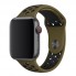 Спортивный ремешок для Apple Watch Nike, 42 mm | 44 mm | 45 mm | 49 mm, оливковый и черный
