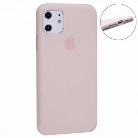Чехол силиконовый Full Size для iPhone 11 розовый песок защита