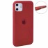 Чехол силиконовый для iPhone 11 красный матовый защита