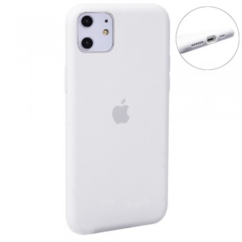 Чохол силіконовий для iPhone 11 білий матовий захист корпусу