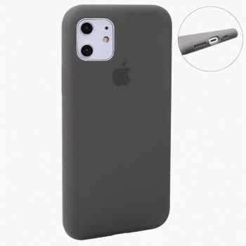 Чехол силиконовый для iPhone 11 полноразмерный кофейный матовый