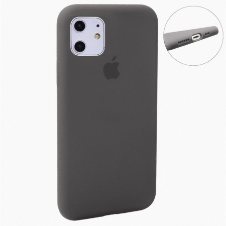 Чехол силиконовый для iPhone 11 полноразмерный кофейный матовый