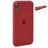 Силіконовий чохол для iPhone X та XS, червоний