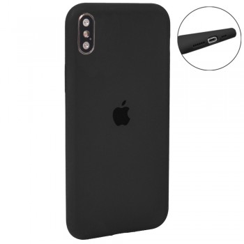 Чохол силіконовий для iPhone X/XS темно-сірий матовий захист корпусу