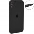 Чохол силіконовий для iPhone X/XS темно-сірий матовий захист корпусу