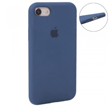 Силиконовый чехол no brand для iPhone 7/8/SE 2020 темно-синий, полный размер