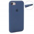 Силиконовый чехол no brand для iPhone 7/8/SE 2020 темно-синий, полный размер