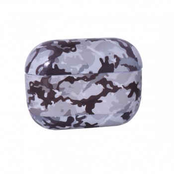 Чохол для AirPods Pro Military камуфляж сірий, ударостійкий, зносостійкий