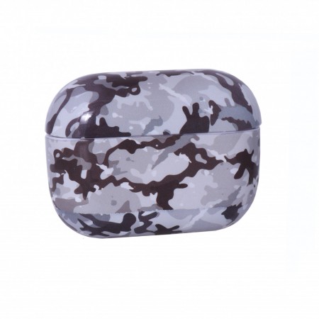 Чехол для AirPods Pro Military камуфляж серый, ударопрочный, износостойкий