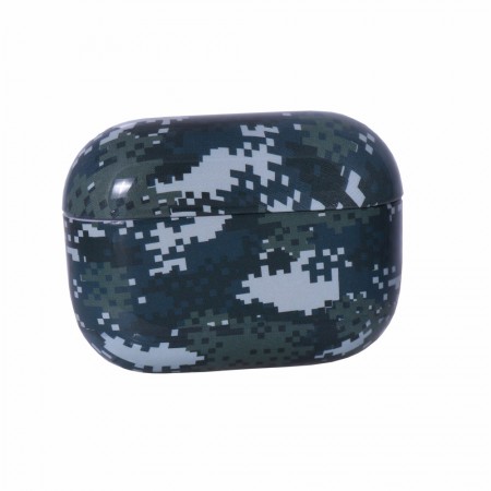 Чехол для AirPods Pro Military камуфляж зеленый ударопрочный силикон