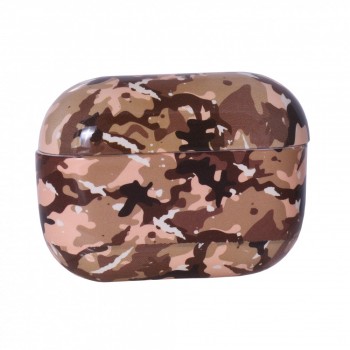 Чохол для AirPods Pro Military камуфляж коричневий ударостійкий силікон