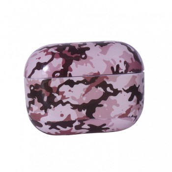Чохол для AirPods Pro Military камуфляж рожевий, ударостійкий, м'який матеріал