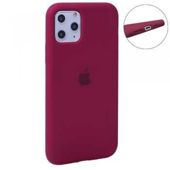 Силиконовый чехол no brand для iPhone 12 Mini 5.4'' розово-красный, матовый