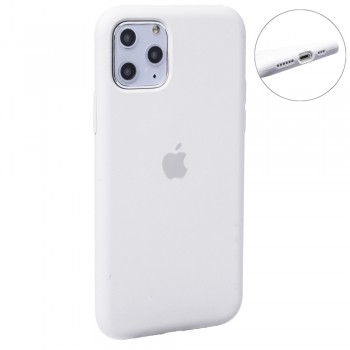 Силіконовий чохол no brand для iPhone 12/12 Pro 6.1 білий, матовий, повний розмір