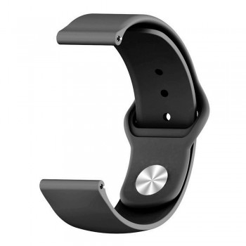 Ремешок для часов Universal Sport Band 22 мм, черный, совместимость: AmazFit Stratos/Pace/GTR (47 мм), Samsung Gear S3/S4 (46 мм)