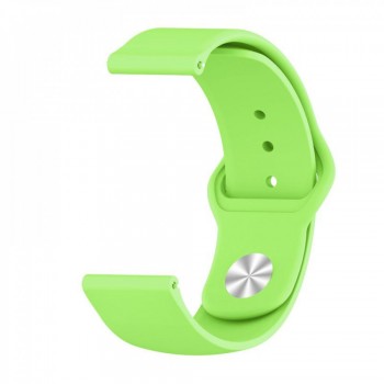 Спортивный ремешок универсальный 22 мм для AmazFit Stratos/Pace/GTR, Huawei GT2, Samsung Gear S3/S4, зелёный