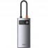 USB-хаб Baseus CAHUB-CY0G Metal Gleam Series USB-C 4 в 1, сірий