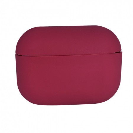 Чохол для AirPods Pro Simple Hibiscus силіконовий матовий малиновий
