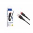 Кабель USB - Lightning Hoco X59, 2,4 А, 1 м, нейлоновая оплётка, чёрный