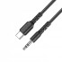 Кабель аудио Hoco UPA17 Type-C to AUX 3.5мм 1м черный с ЦАП