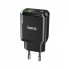 Сетевое зарядное устройство Hoco N5 20W PD QC3.0 черное