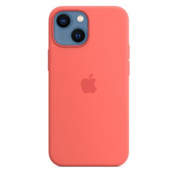 Силиконовый чехол no brand для iPhone 13 6.1'' полный размер, ярко-розовый