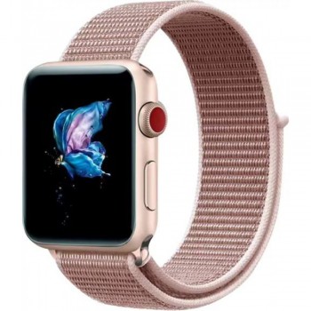 Ремінець для Apple Watch 38/40/41 mm Nylon Loop, рожевий