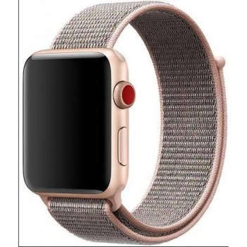 Ремешок для Apple Watch Nylon Loop, черный/синий, размеры 42 мм/44 мм/45 мм/49 мм