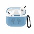 Чехол для AirPods 3 no brand силиконовый, с карабином, Midnight Blue