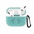 Чохол для AirPods 3 Simple силіконовий Ice Blue з карабіном, тонкий дизайн