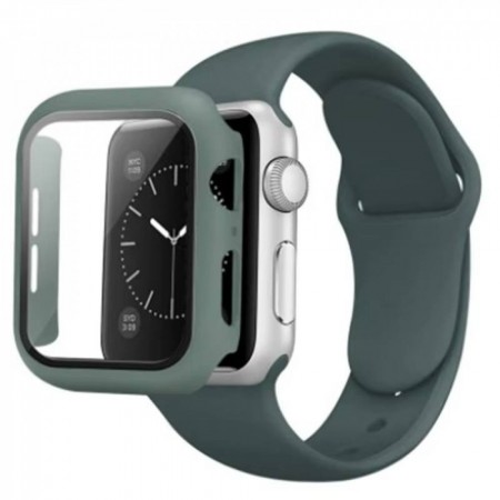 Ремешок Silicon & Glass Apple Watch 41 mm Темно-зеленый