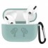 Чохол для AirPods 3 силіконовий з карабіном сірий тонкий дизайн