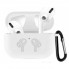 Чехол для AirPods 3 силиконовый с карабином фиолетовый, тонкий дизайн