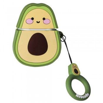 Захисний чохол для AirPods Pro Emoji Series Avocado Girl, силіконовий, милий дизайн