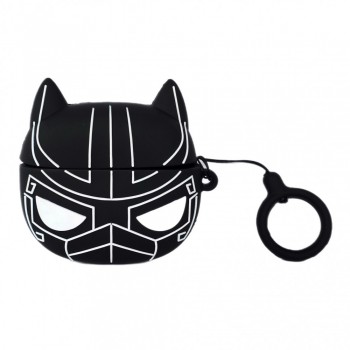Захисний чохол для AirPods Pro Emoji Series Black Panther, силіконовий, милий дизайн